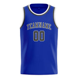 Custom Sky Blue & Dark Grey Colors Design Sports Basketball Jersey