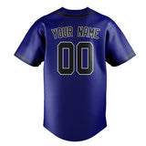 Custom Sky Blue & Dark Grey Colors Design Sports Baseball Jersey