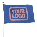 Custom Sky Blue Light Pink Flag