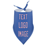 Custom Sky Blue Light Pink Pet Scarf