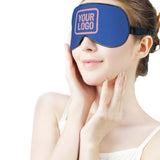 Custom Sky Blue Light Pink Sleep Mask