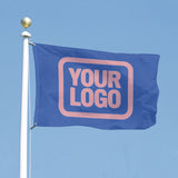 Custom Sky Blue Light Pink Flag