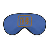 Custom Sky Blue Khaki Sleep Mask
