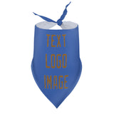 Custom Sky Blue Khaki Pet Scarf