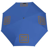Custom Sky Blue Khaki Automatic Umbrella
