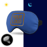 Custom Sky Blue Khaki Sleep Mask