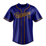 Custom Sky Blue & Khaki Colors Design Sports Baseball Jersey