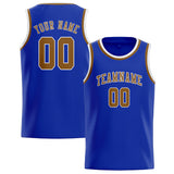 Custom Sky Blue & Khaki Colors Design Sports Basketball Jersey