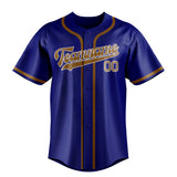 Custom Sky Blue & Khaki Colors Design Sports Baseball Jersey