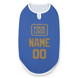 Custom Sky Blue Light Khaki Pet Vest