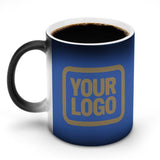 Custom Sky Blue Light Khaki Magic Mug