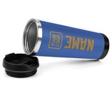 Custom Sky Blue Light Khaki Stainless Steel Water Cup