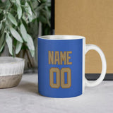 Custom Sky Blue Light Khaki Mug