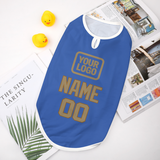 Custom Sky Blue Light Khaki Pet Vest