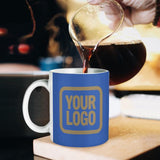 Custom Sky Blue Light Khaki Mug