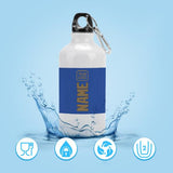 Custom Sky Blue Light Khaki Sports Bottle