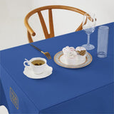 Custom Sky Blue Khaki Square Table Cloth