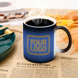 Custom Sky Blue Light Khaki Magic Mug