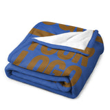 Custom Sky Blue Khaki Blanket