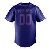 Custom Sky Blue & Light Purple Colors Design Sports Baseball Jersey