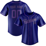 Custom Sky Blue & Light Purple Colors Design Sports Baseball Jersey