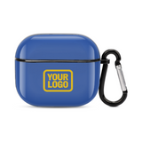 Custom Sky Blue Gold AirPods Case (3rd Generation)