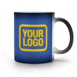 Custom Sky Blue Gold Magic Mug