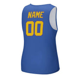 Custom Sky Blue Gold Men's Tank Top