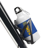 Custom Sky Blue Gold Sports Bottle
