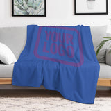 Custom Sky Blue Light Purple Blanket