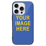 Custom Sky Blue Gold Phone Case