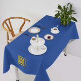 Custom Sky Blue Light Purple Square Table Cloth