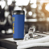 Custom Sky Blue Gold Stainless Steel Water Cup