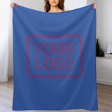 Custom Sky Blue Light Purple Blanket