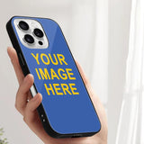 Custom Sky Blue Gold Phone Case