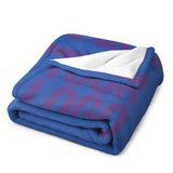 Custom Sky Blue Light Purple Blanket