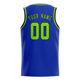 Custom Sky Blue & Emerald Green Colors Design Sports Basketball Jersey