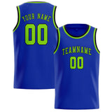 Custom Sky Blue & Emerald Green Colors Design Sports Basketball Jersey