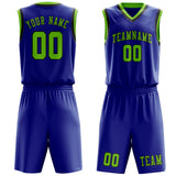 Custom Sky Blue Emerald Green Basketball Set