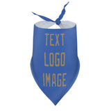 Custom Sky Blue Light Khaki Pet Scarf