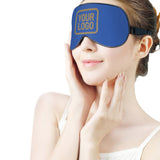 Custom Sky Blue Light Khaki Sleep Mask