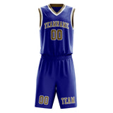 Custom Sky Blue Light Khaki Basketball Set