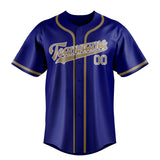 Custom Sky Blue & Light Khaki Colors Design Sports Baseball Jersey