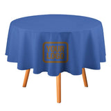 Custom Sky Blue Khaki Round Table Cloth