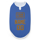 Custom Sky Blue Khaki Pet Vest