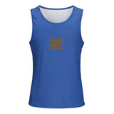 Custom Sky Blue Khaki Men's Tank Top