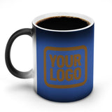 Custom Sky Blue Khaki Magic Mug