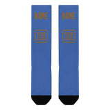 Custom Sky Blue Khaki Knee-High Sock
