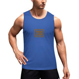 Custom Sky Blue Khaki Men's Tank Top