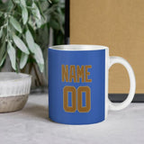 Custom Sky Blue Khaki Mug